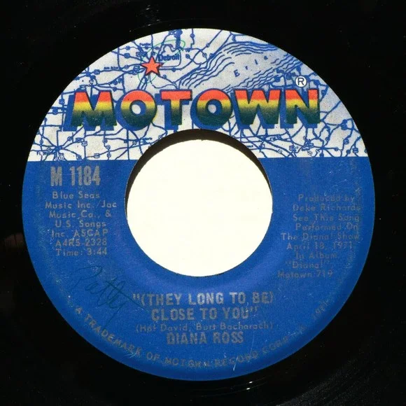 Diana Ross Reach Out I'll Be There/(They Long To Be) Close To You* 45 rpm Record - Picture 5 of 9